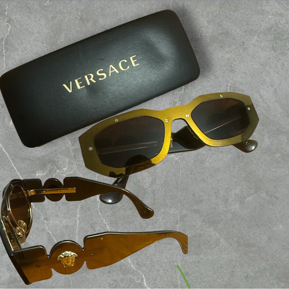 Versace Metallic Gold Sunglasses